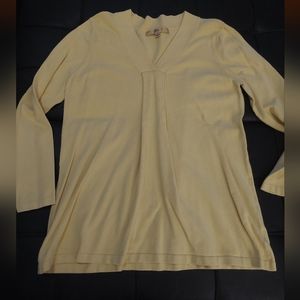 motto V-neck top size large yellow‎